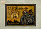 De klassieke Muur van de V.S. Route 66 ondertekent Houten van de de Harsmotorfiets van Muurplaques van het de Muurdecor de Barteken