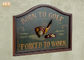 Van de Muurtekens van het huisdecor Antieke Houten van de de Muurkunst van Golf Club van het de Tekens 3D Golf de Muurtekens