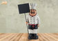 Van het Standbeeldpolyresin van het chef-koktafelblad van het de Chef-kokbeeldje van de het Bordhars Houten de Chef-kokbeeldhouwwerk