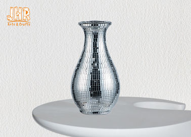Moderne van de Vaashomewares van de Glasvezellijst van het de Punten Zilveren Mozaïek Decoratieve het Glasvazen