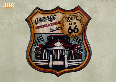 Route de V.S. 66 van de Muurplaques van het Muurdecor Decoratieve Houten van het de Barteken van de de Harsauto 3D de Muurdecoratie