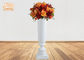 De klassieke Vazen van de de Plantersvloer van de Trompet Glanzende Witte Glasvezel voor het Huwelijk van het Huishotel
