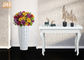 De glanzende Witte Planters van de de Puntenglasvezel van Homewares van Vloervazen Decoratieve voor Huishotel