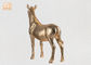 Het decoratieve van het de Beeldjespaard van Bladgoudpolyresin Dierlijke Standbeeld van de het Beeldhouwwerklijst