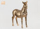 Het decoratieve van het de Beeldjespaard van Bladgoudpolyresin Dierlijke Standbeeld van de het Beeldhouwwerklijst