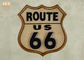 Klassieke Route de V.S. 66 MDF van de Muurplaques van Muurtekens Houten Antiek de Muurdecor van het Barteken