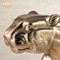 Het dierlijke van het de Luipaardstandbeeld van de Decorhars Bladgoud van de de Beeldjesglasvezel van Polyresin Dierlijke eindigt